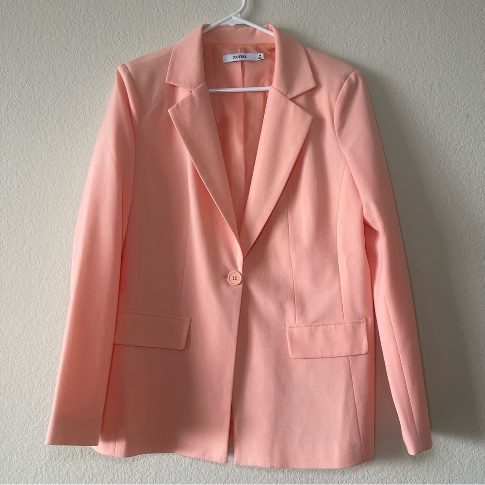 Just Fab Peach Women’s Blazer